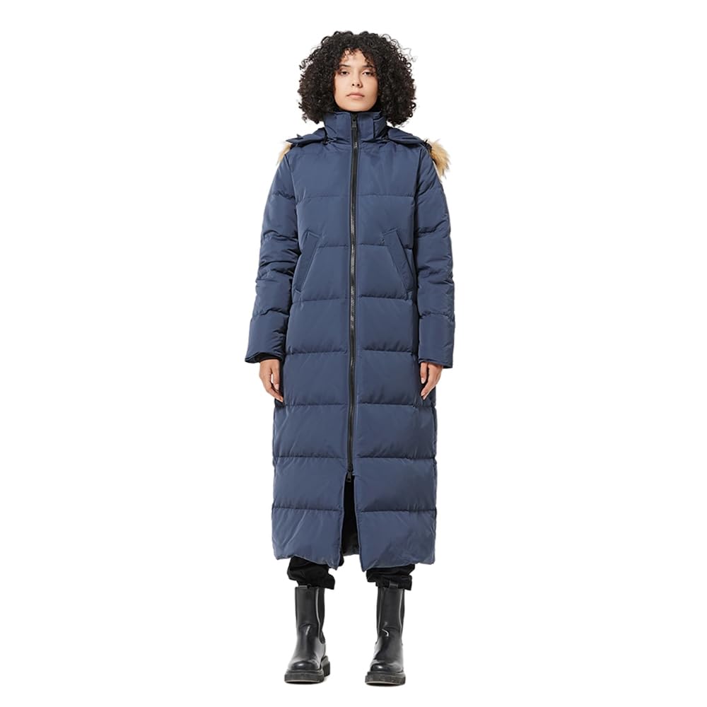 Fitouch Women's Waukee Long Down Coat Parka Jacket | 750+ Fill Power | Full-Length
